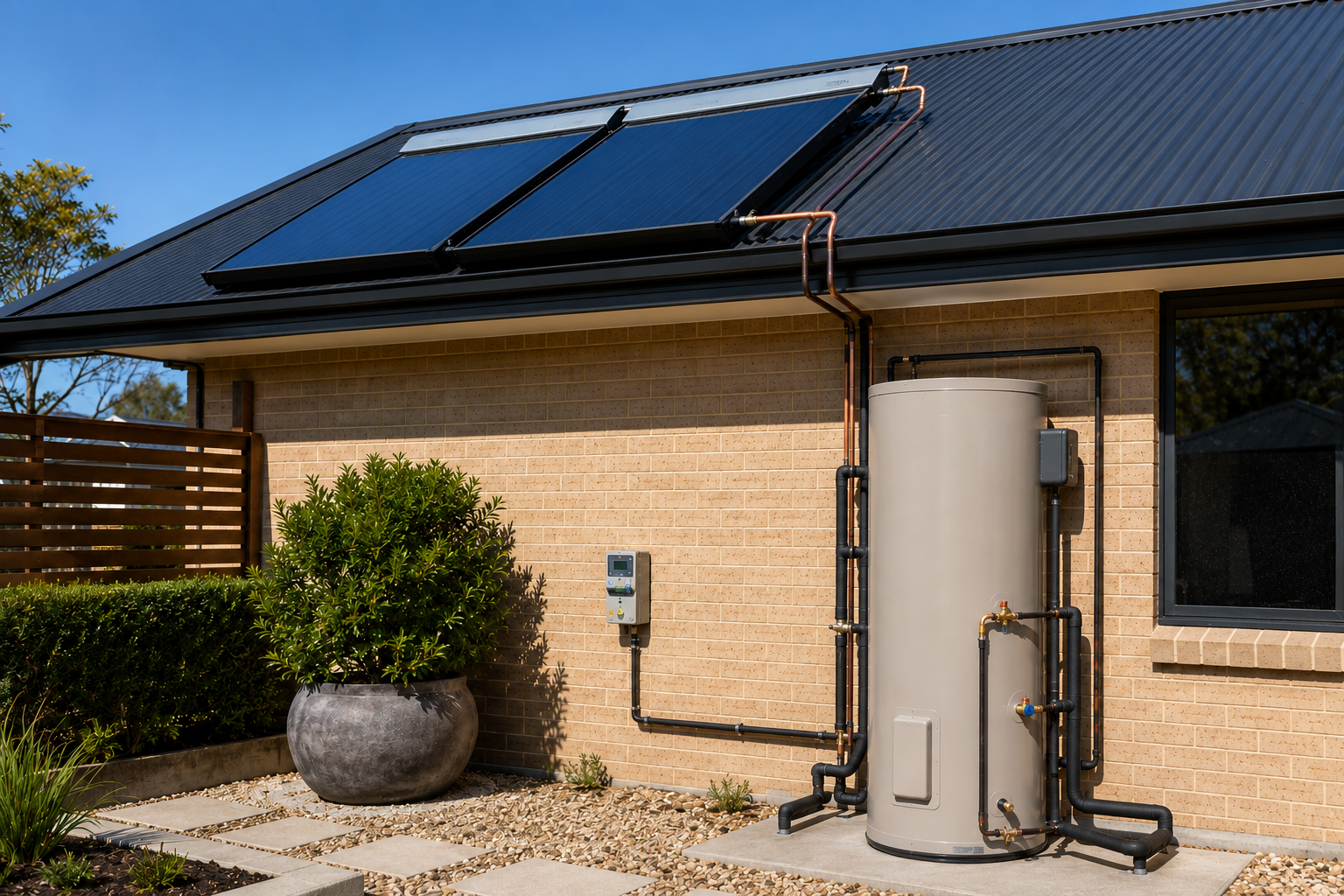 What Is a Split Solar Hot Water System? 1 split system heat pump