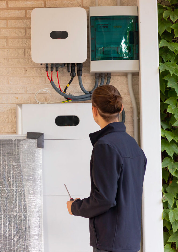 Samil Power Inverter Repairs Perth 1 Solar inverter mounted on a wall